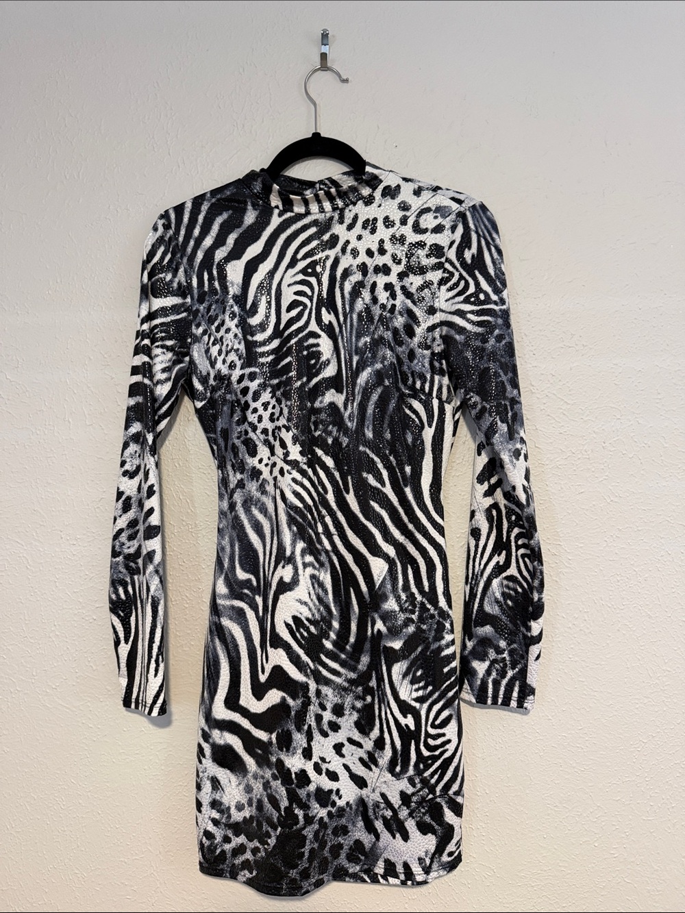 Valiant Animal Print open back Dress